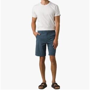 Prana Men’s Size 40 Blue Brion Shorts Stretch Casual Hiking Chino